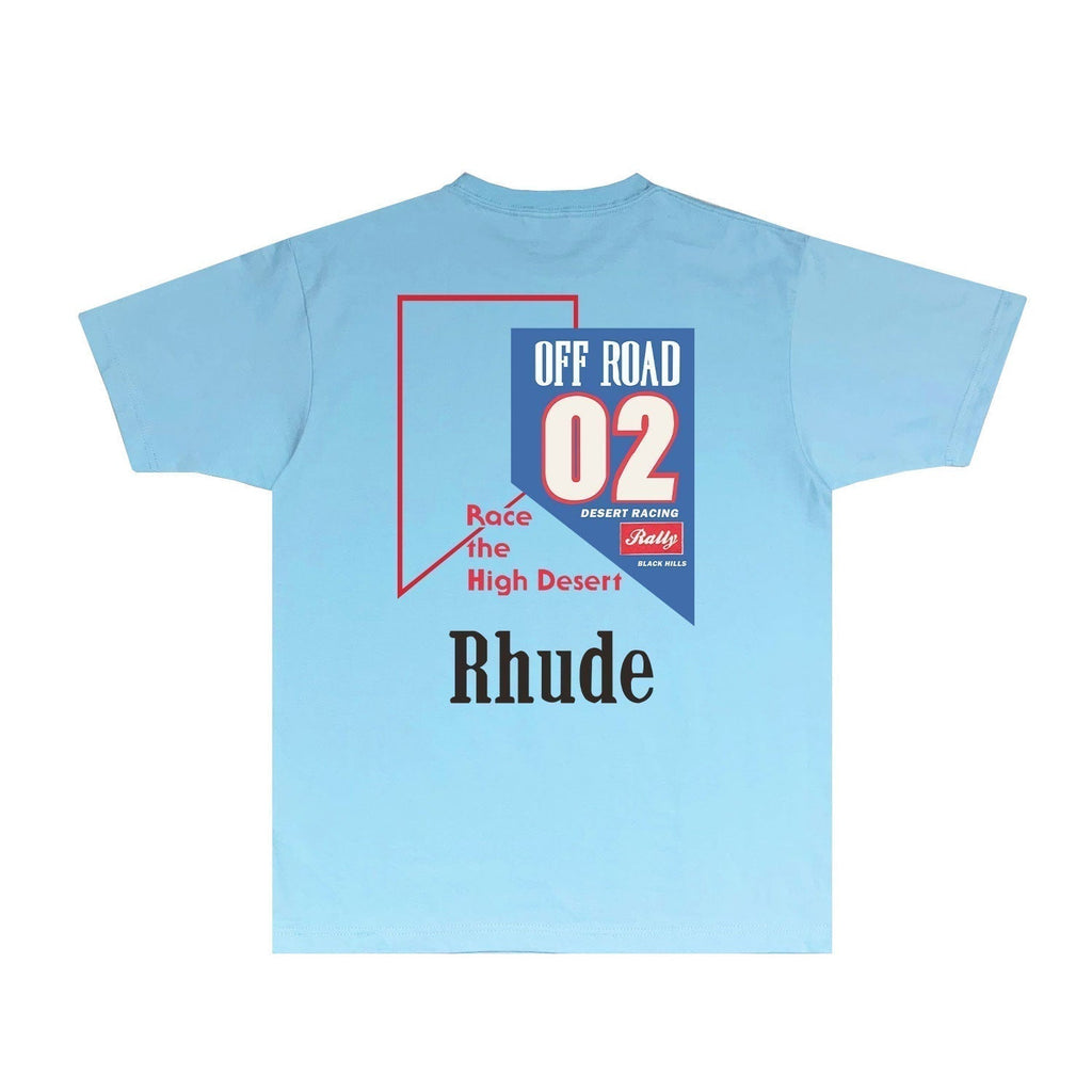 Rhude T-shirts Printed Trendy Pure Cotton