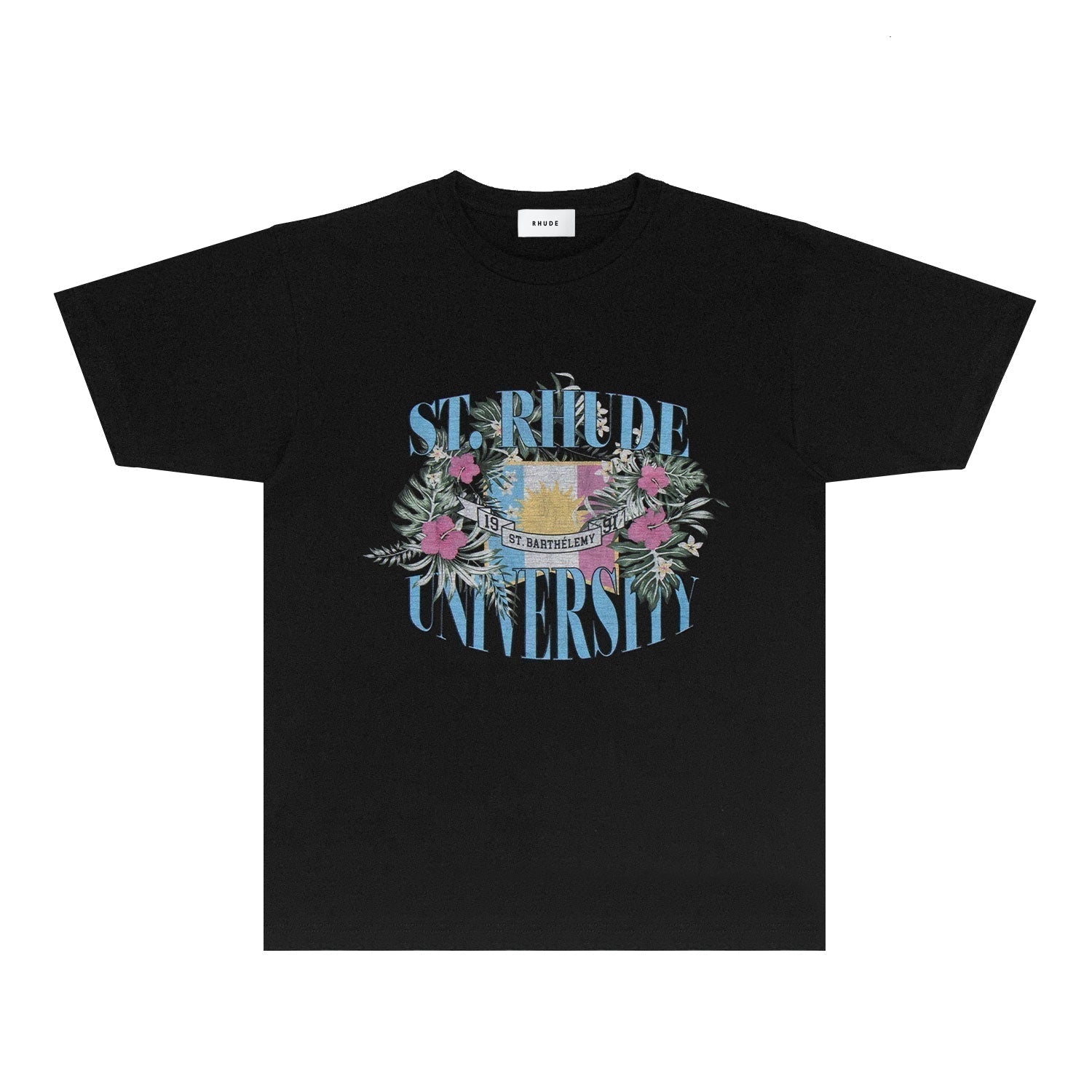 Rhude T-shirts Printed Trendy Pure Cotton