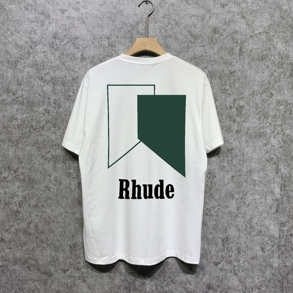 Rhude T-shirts Printed Trendy Pure Cotton