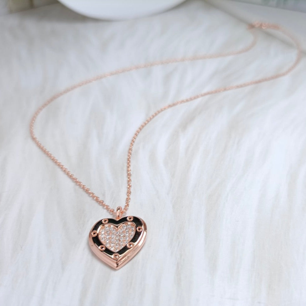 Tiffany Heart Cubic Zirconia Pendant Necklace
