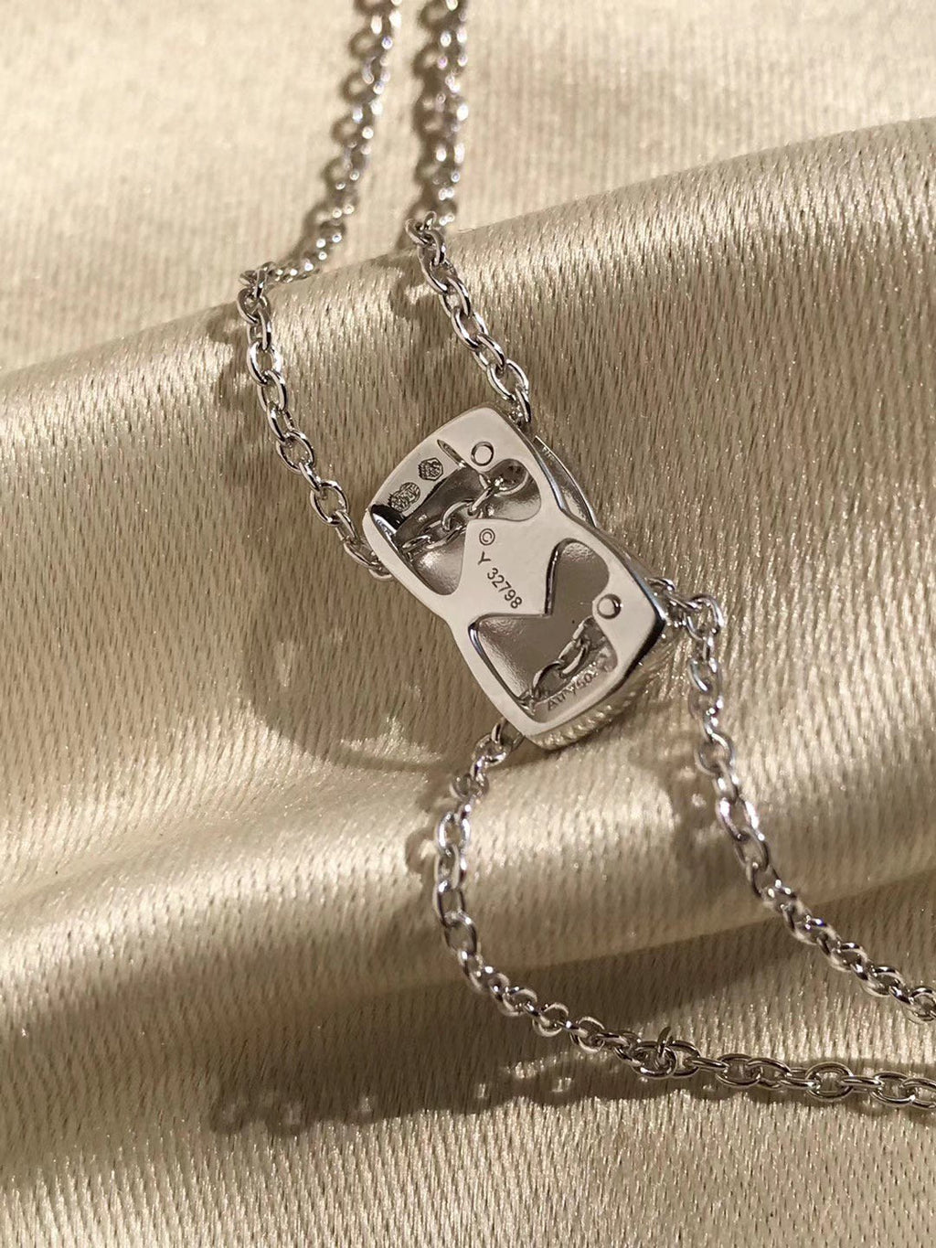 Chanel Crush Silver Cubic Zirconia Necklace