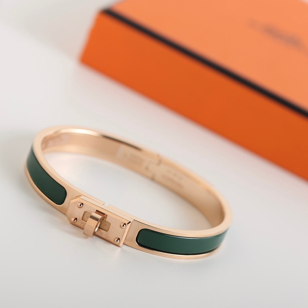 Hermes HM Kelly Khaki Bracelet