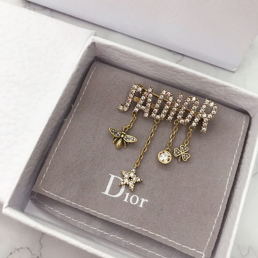 Dior CD Brooch 179195