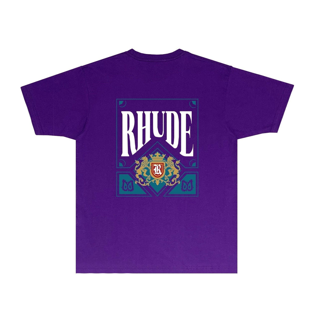 Rhude T-shirts Printed Trendy Pure Cotton