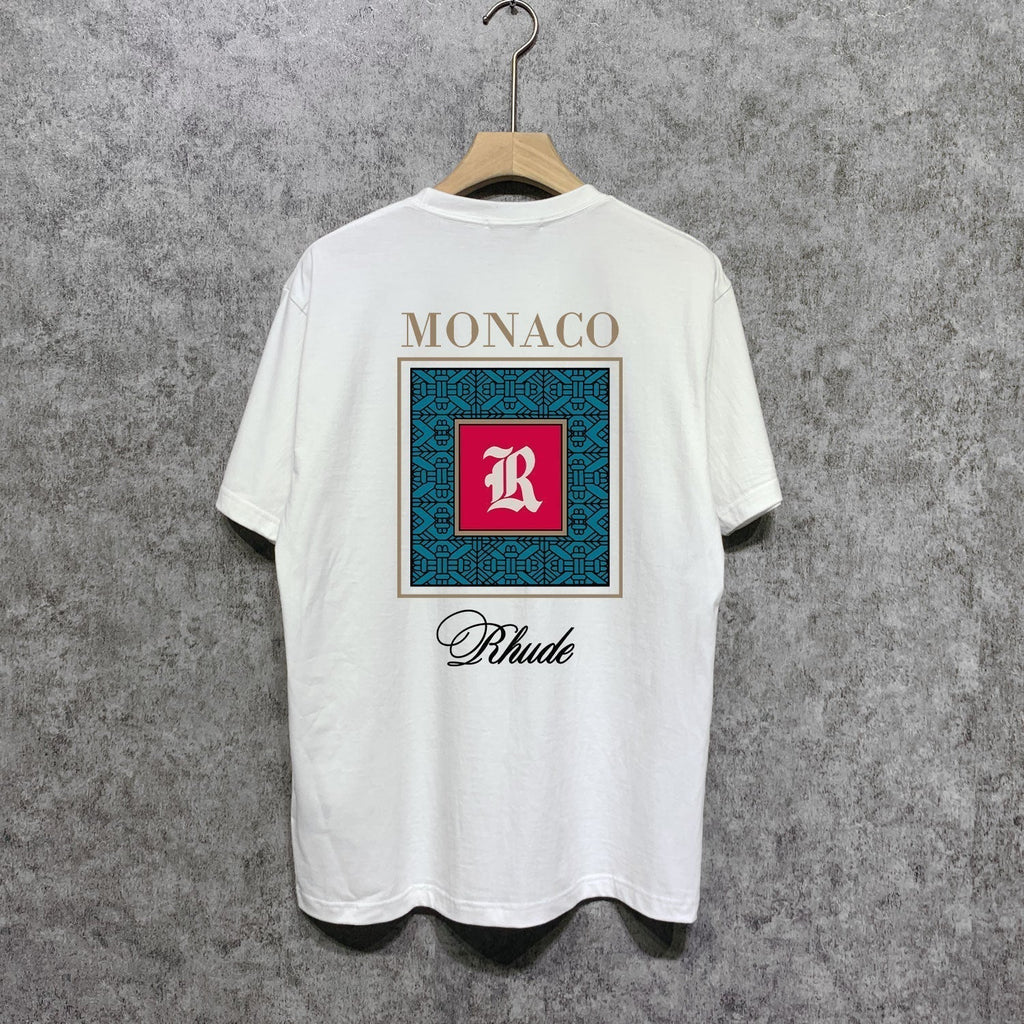Rhude T-shirts Printed Trendy Pure Cotton