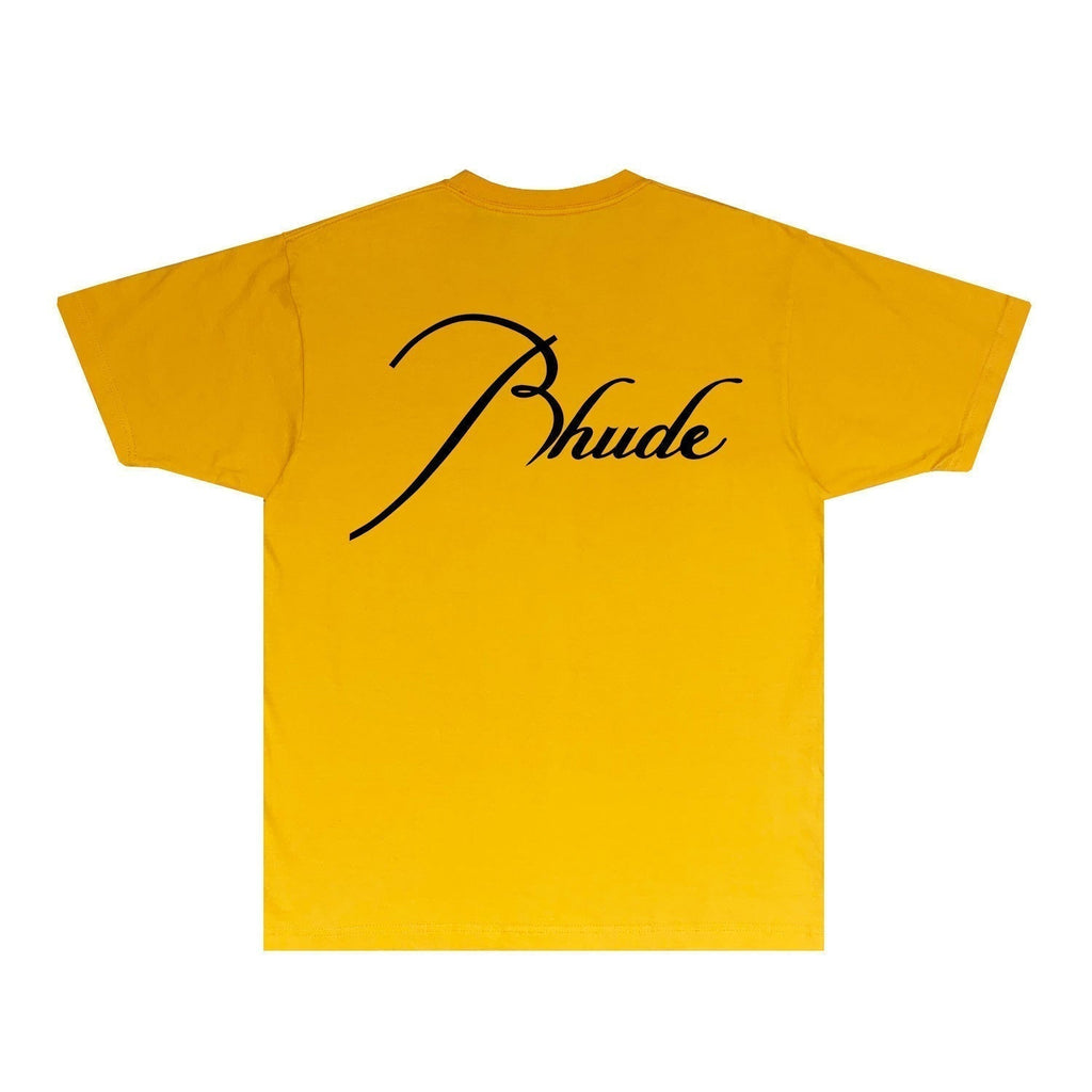 Rhude T-shirts Printed Trendy Pure Cotton