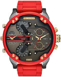 Diesel DZ7430 Mr. Daddy 2.0 Chronograph Men's Watch - Grey Dial & Red Rubber Strap