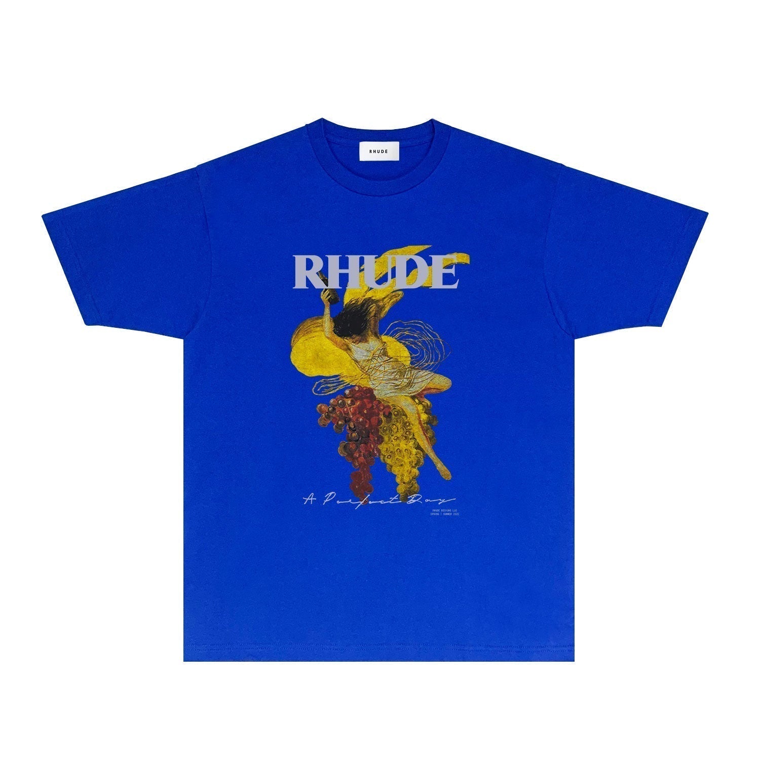 Rhude T-shirts Printed Trendy Pure Cotton