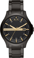 Armani Exchange Hampton AX2413 Men's Chronograph Watch - Black Dial with Black Stainless Steel Strap