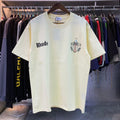 Rhude T-shirts Coconut Crown Printing Cotton Casual Short Sleeve Men and Women