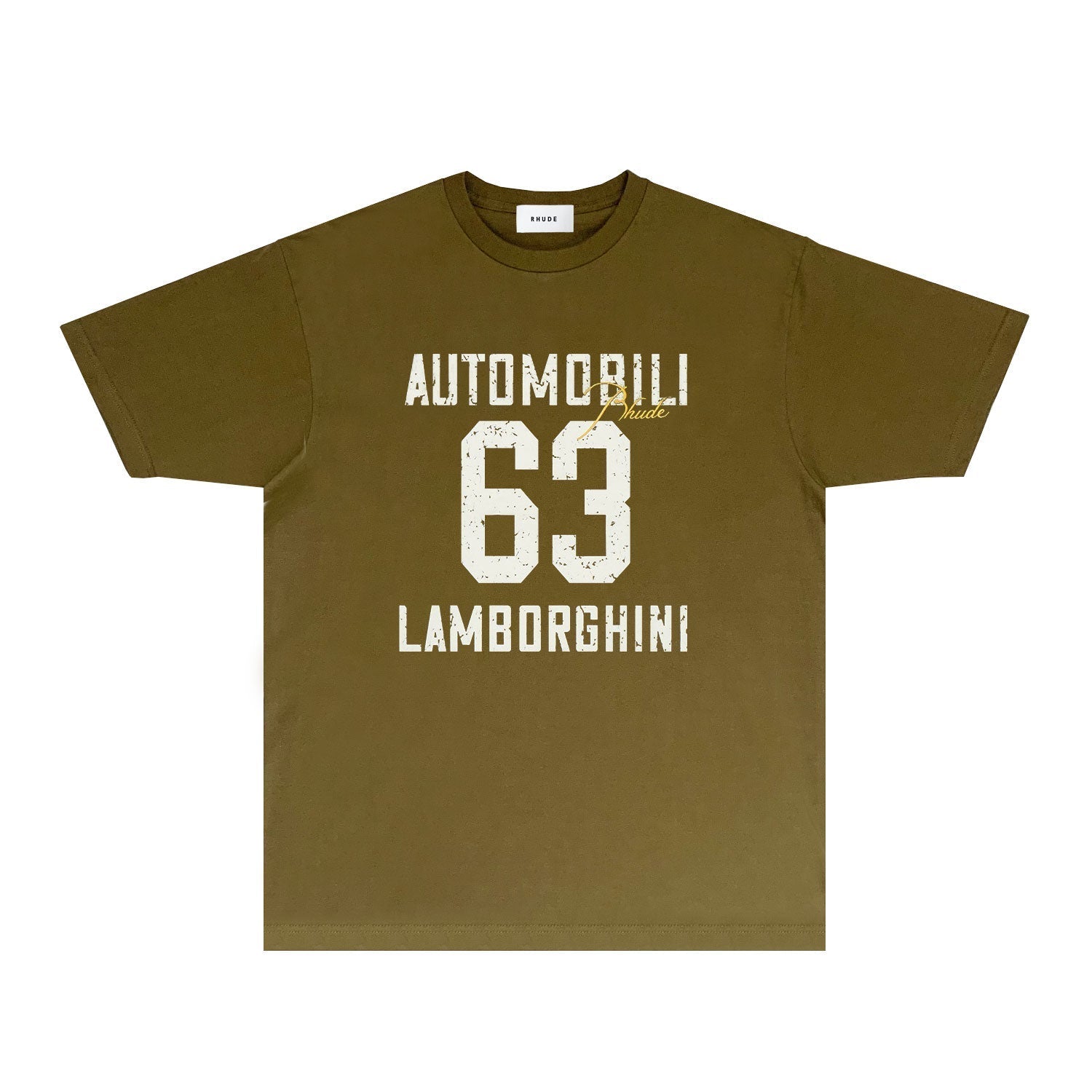 Rhude T-shirts Printed Trendy Pure Cotton