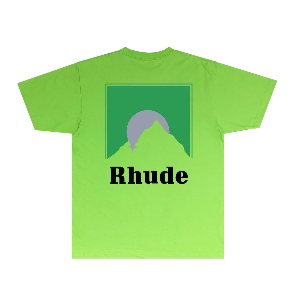 Rhude T-shirts Printed Trendy Pure Cotton