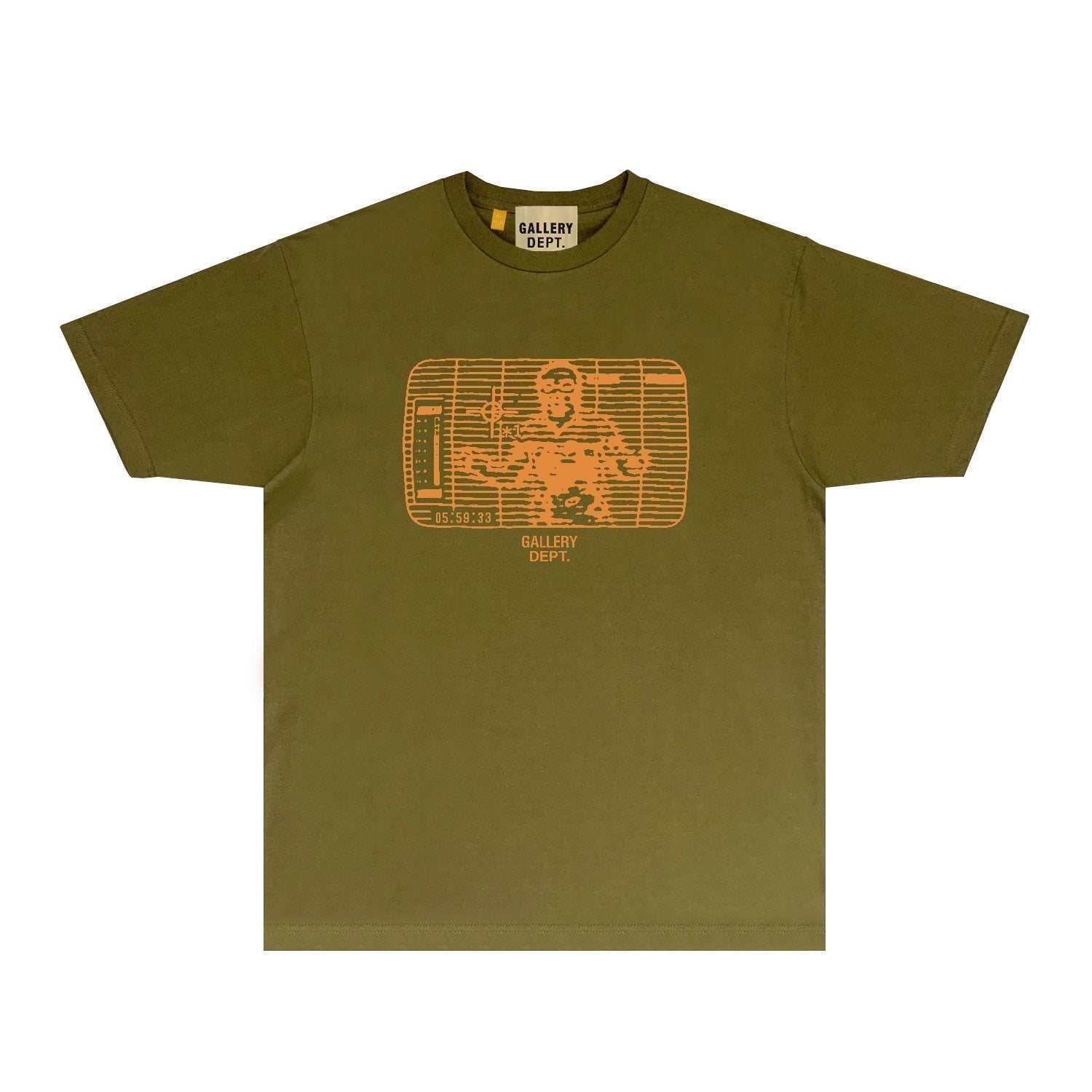 Gallery Dept T Shirt Retro Printed Loose Short-Sleeved Shirt