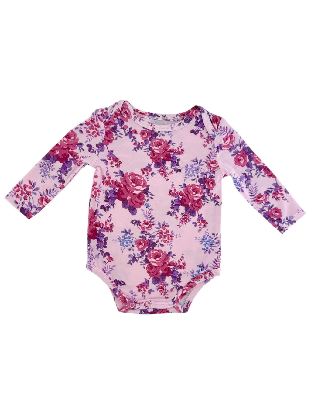 Long Sleeve Bodysuit, Violet Rose