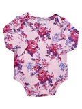 Long Sleeve Bodysuit, Violet Rose