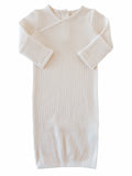 Organic Waffle Gown, Snow