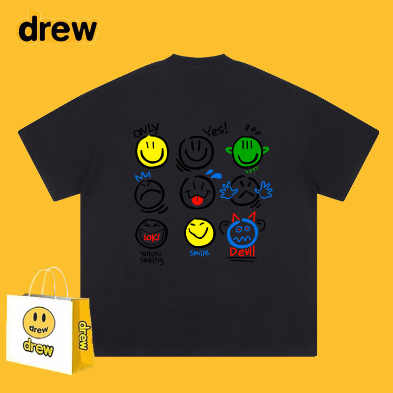 Drew T-shirts Short Sleeve T-shirt Loose round Neck