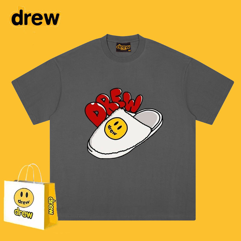 Drew T-shirts Graffiti Fashion Brand Printing T-shirt
