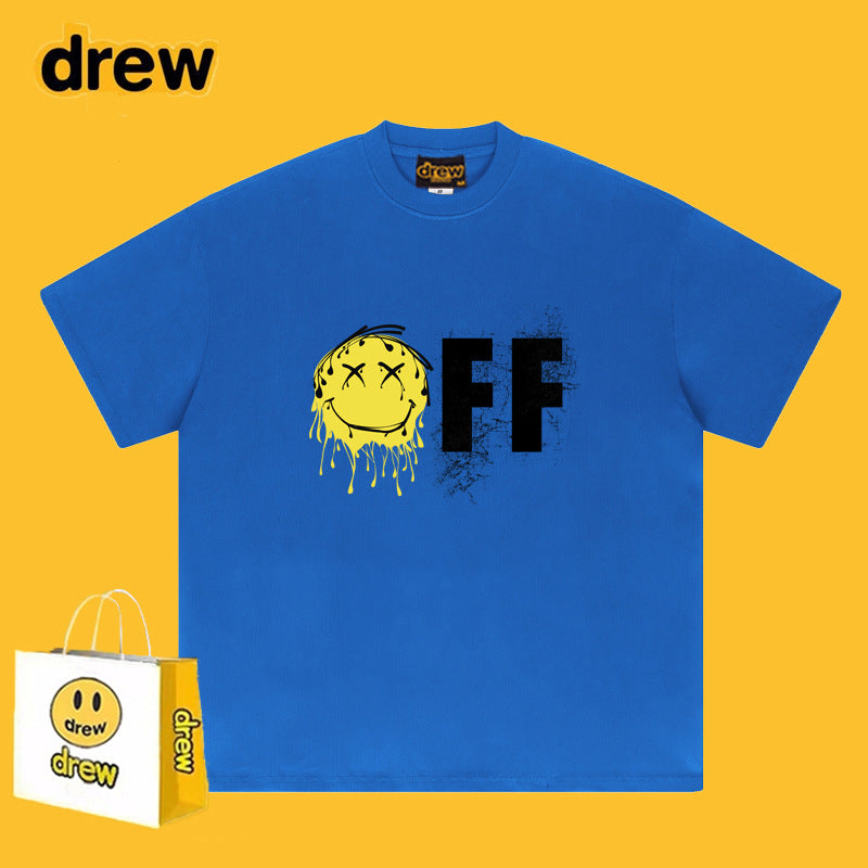 Drew T-shirts Short-Sleeved T-shirt Smiley Face