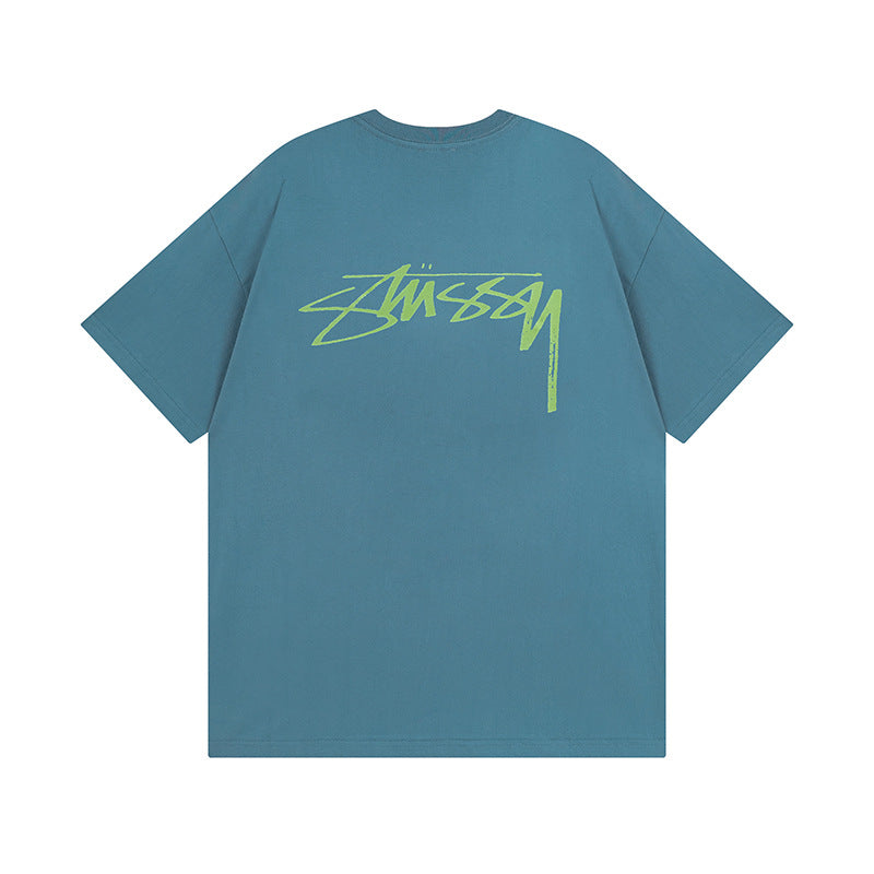 Stussy T-Shirts Casual Loose Couple T-Shirts