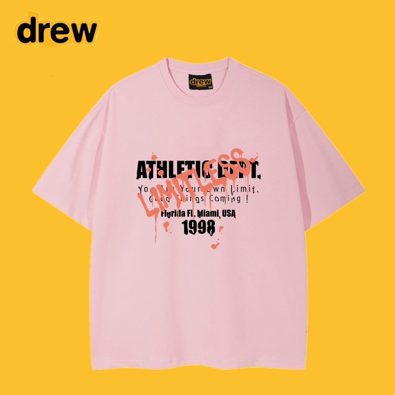 Drew T-shirts Smiley Face Short Sleeve T-shirt