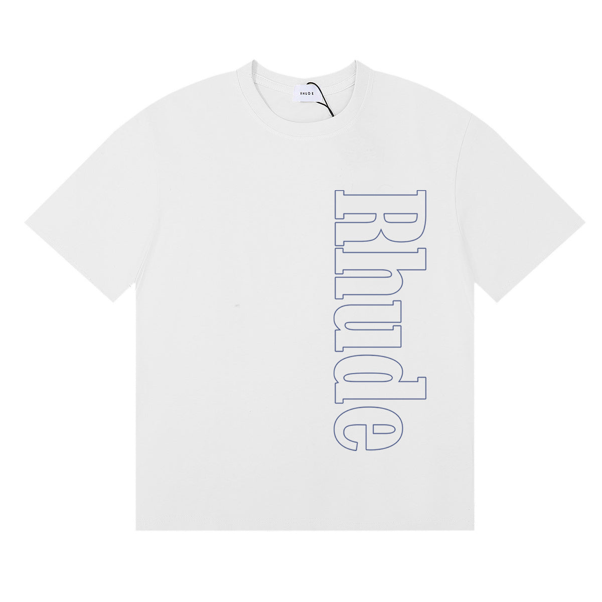 Rhude T-shirt Micro Label Letter Skull Print Short Sleeve T-shirt