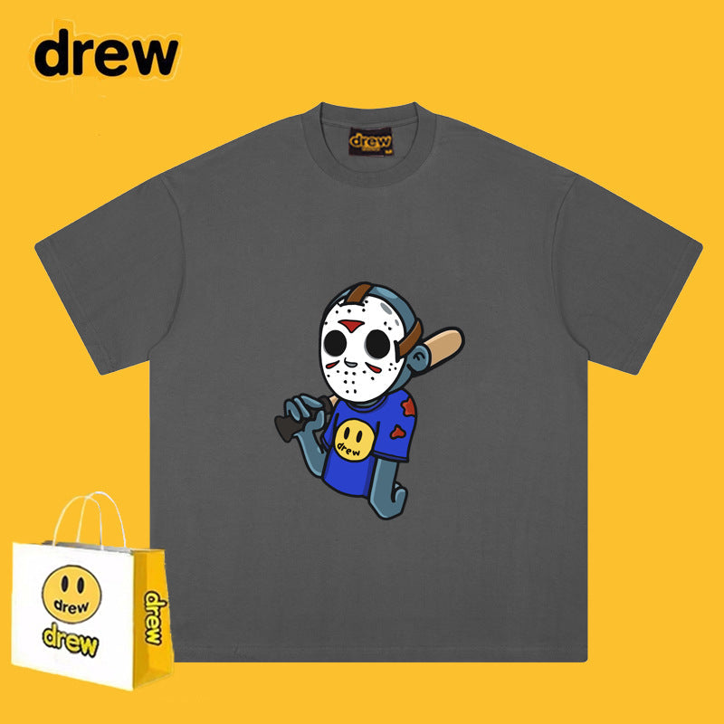 Drew T-shirts T-shirt Anime Print Short Sleeve