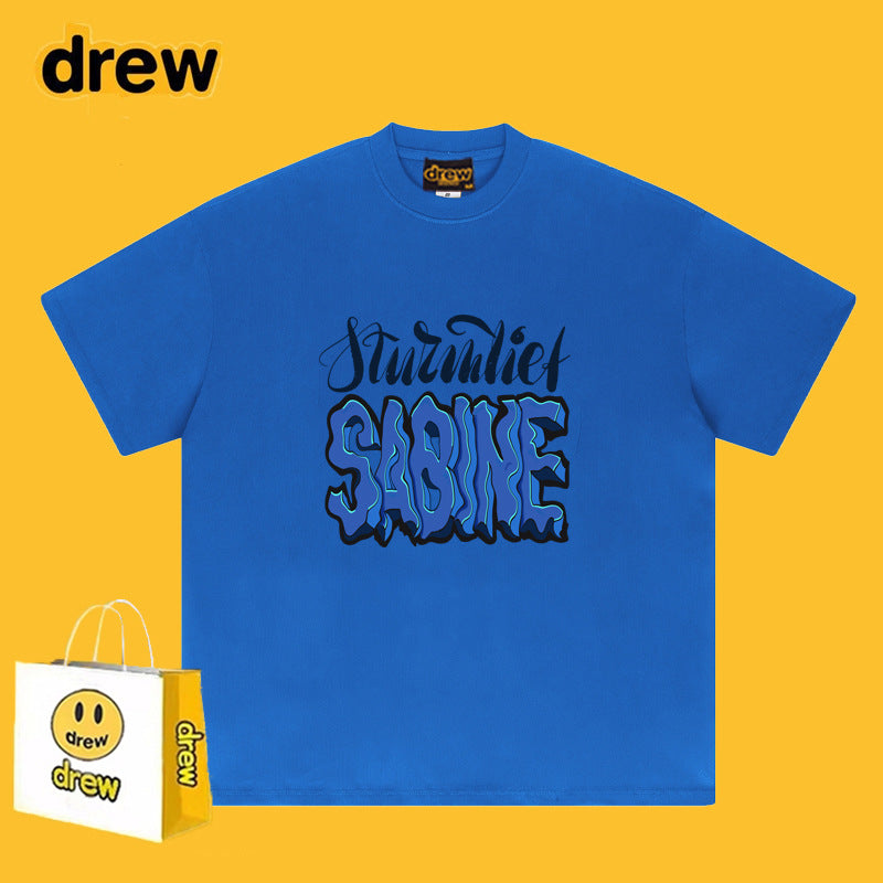 Drew T-shirts Smiley Letter Printed T-shirt
