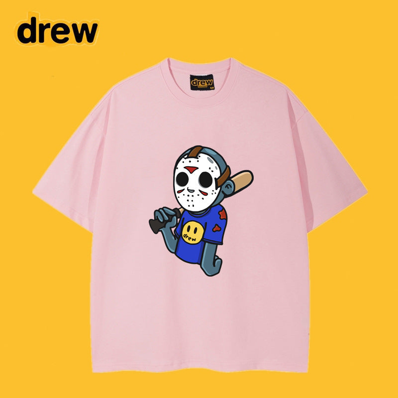 Drew T-shirts T-shirt Anime Print Short Sleeve