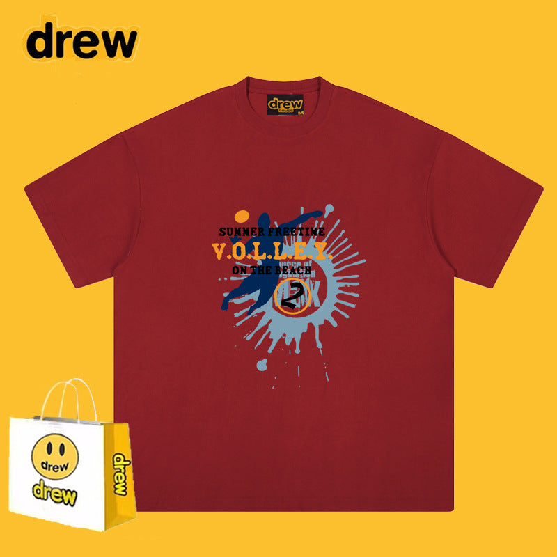 Drew T-shirts Cotton Short-Sleeved Printed T-shirt