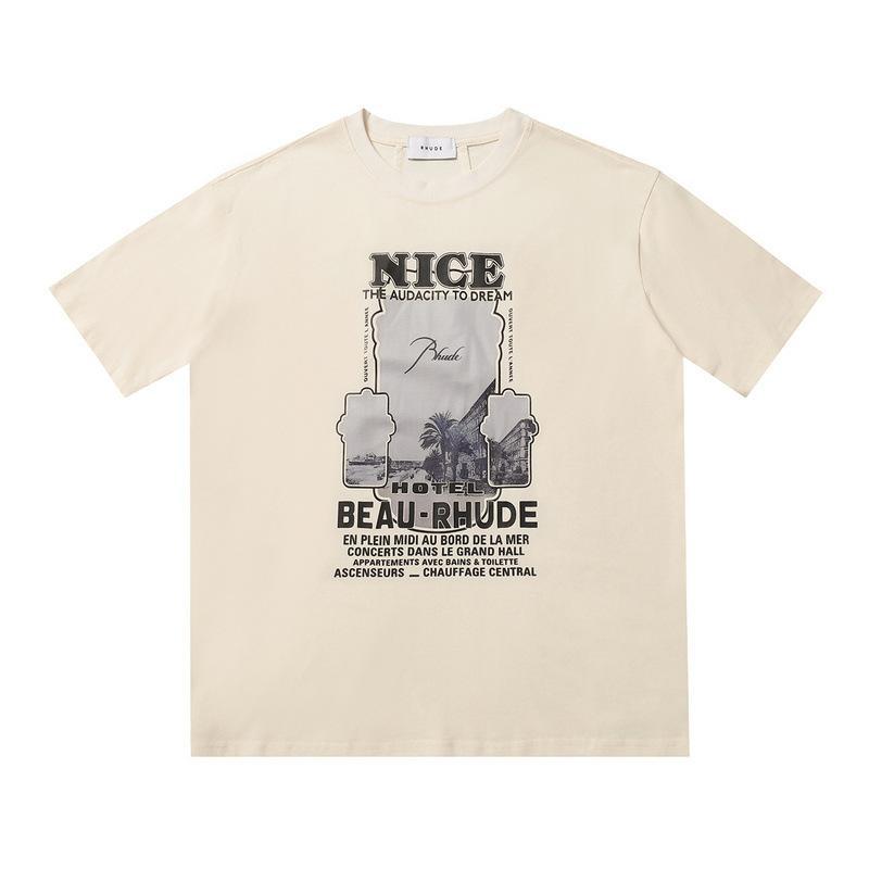 Rhude T-shirt Geometric Print Short Sleeve T-shirt