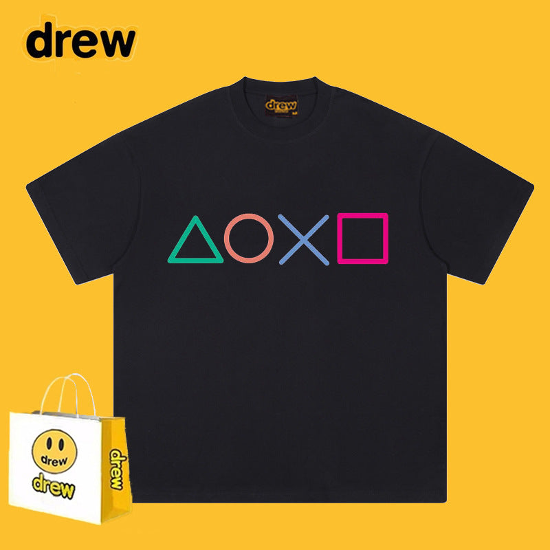 Drew T-shirts Smiley Face Symbol Printed T-shirt