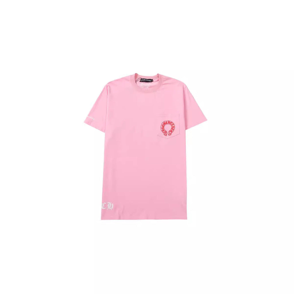 Chrome Heart T Shirts Horseshoe Stacked Cross Short Sleeve T-Shirt