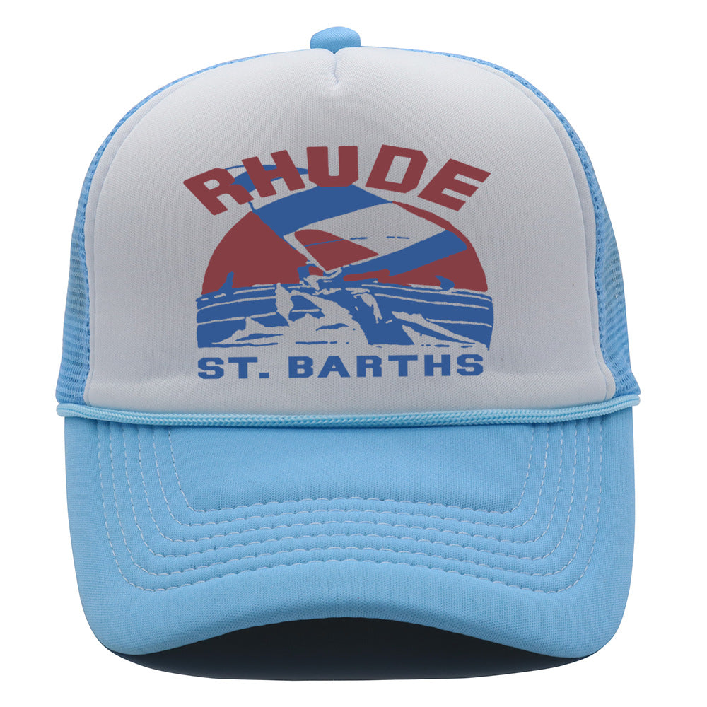 Rhude Hat Retro Outdoor Shade Baseball Net Cap