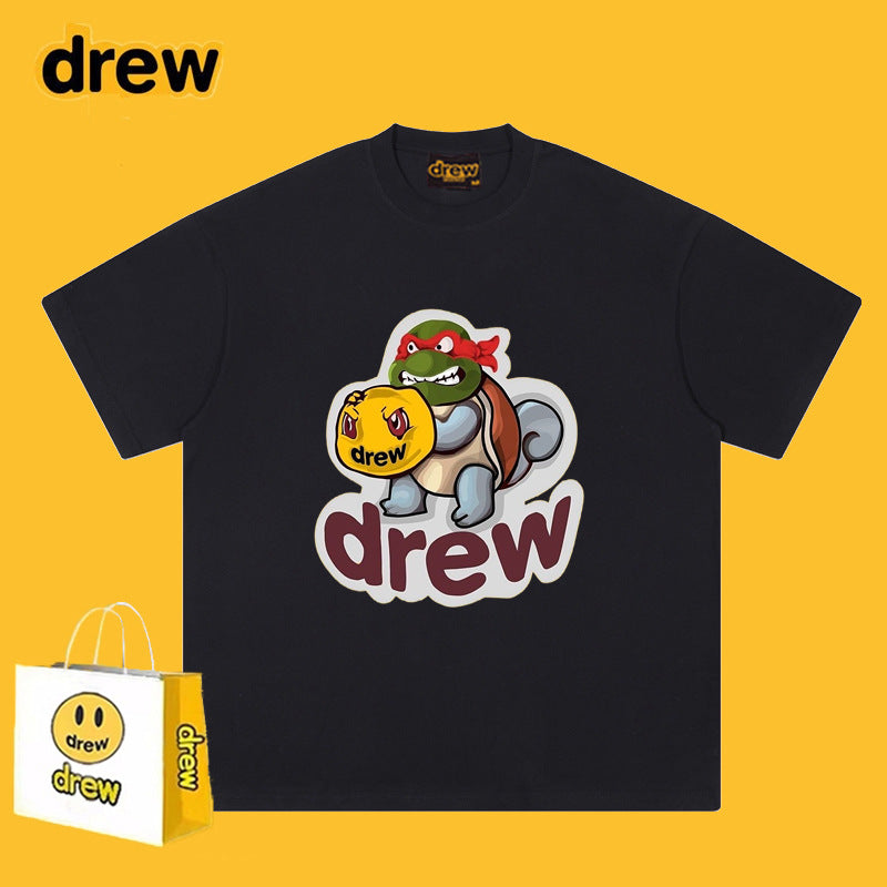 Drew T-shirts Ninja Turtle Loose Short Sleeve