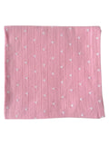 Pink with White Heart / Organic Pointelle Swaddle