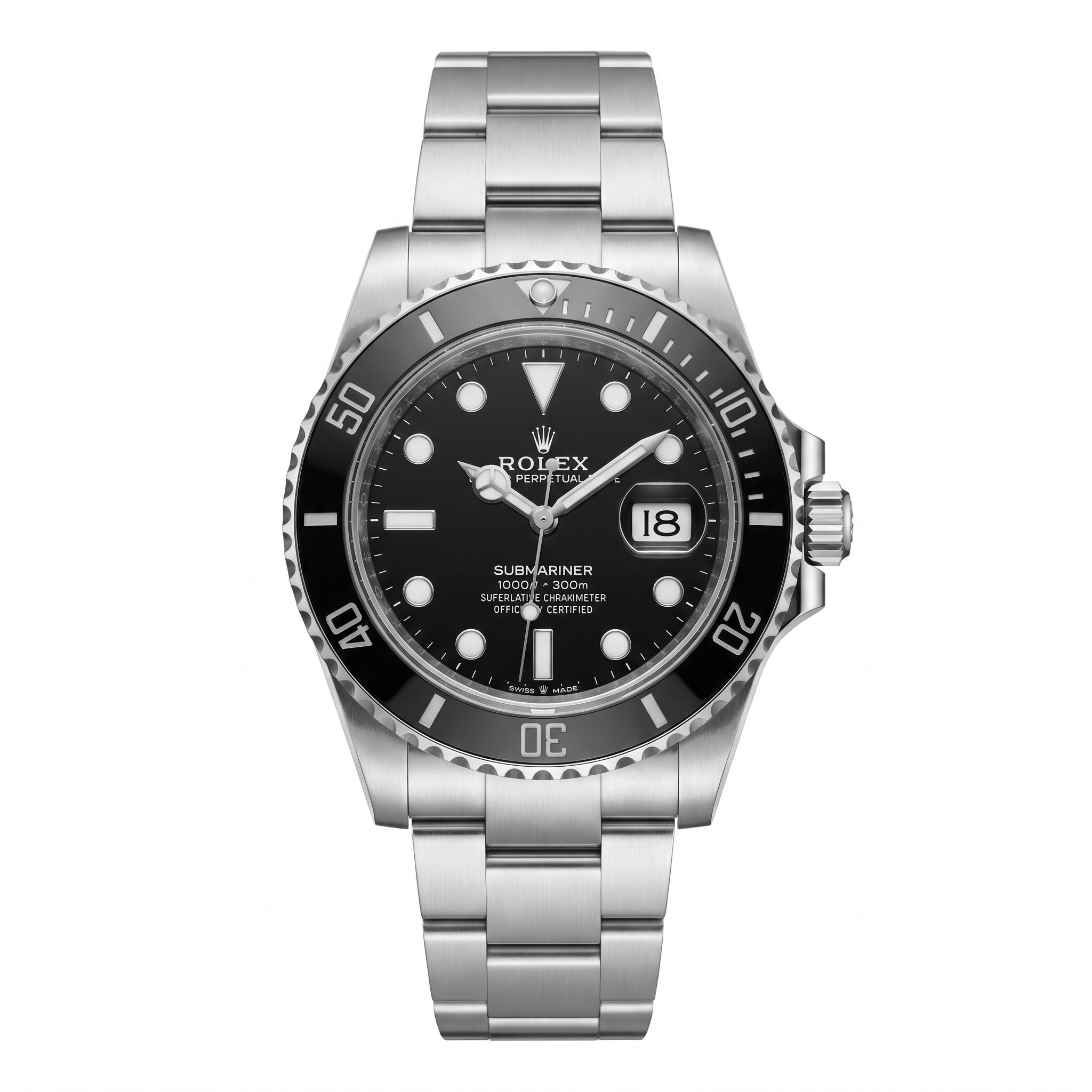 Rolex Submariner Date 126610LN Black Ceramic Oystersteel Watch