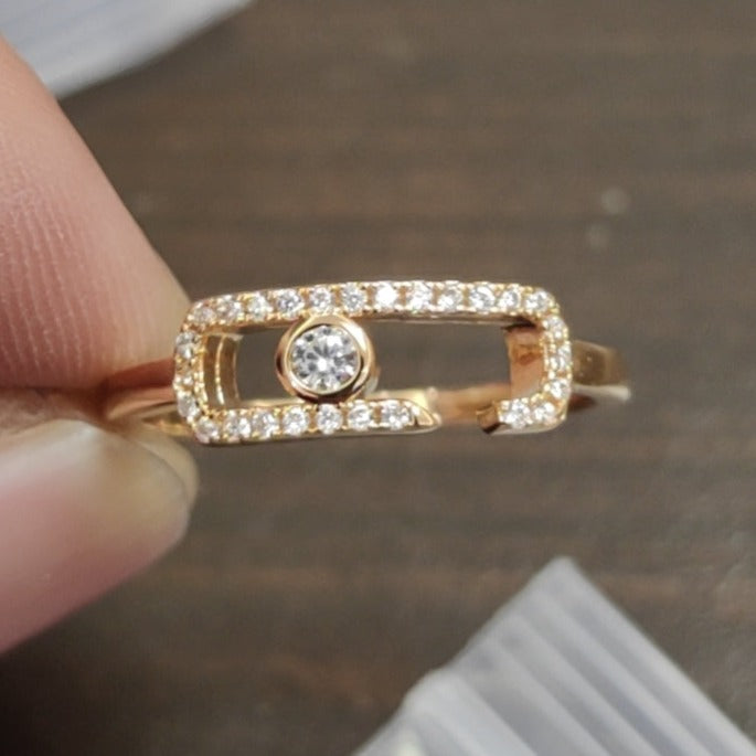 Messika Move Uno Open Ring Cubic Zirconia