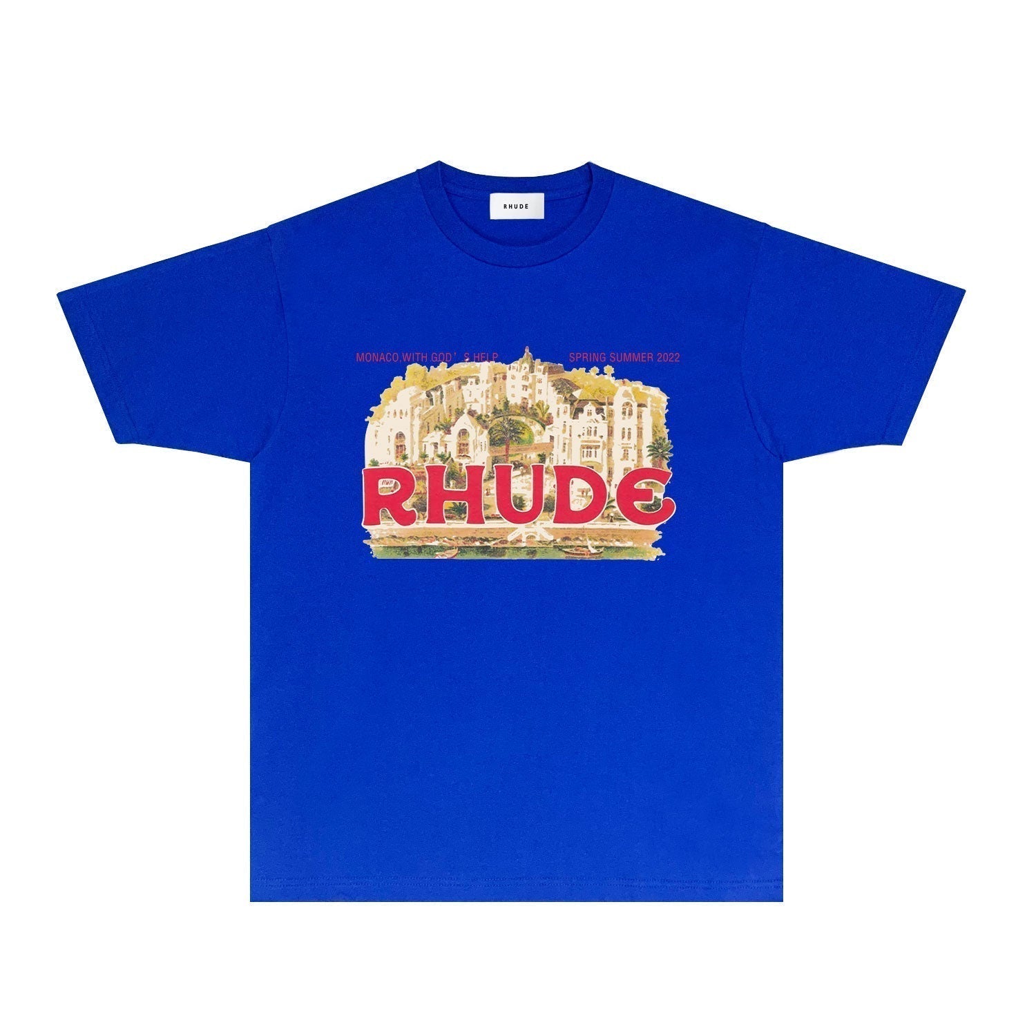 Rhude T-shirts Printed Trendy Pure Cotton