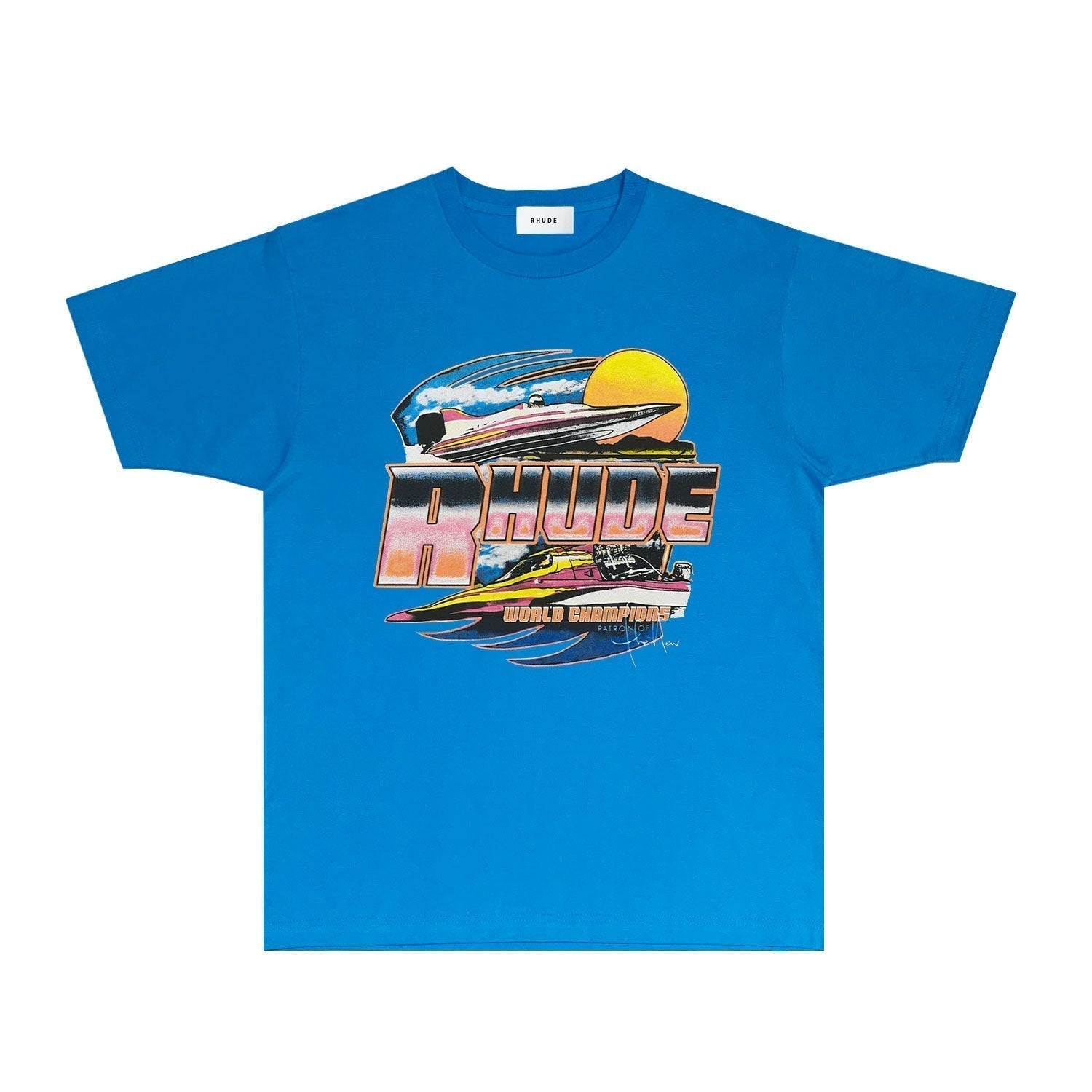 Rhude T-shirts Printed Trendy Pure Cotton