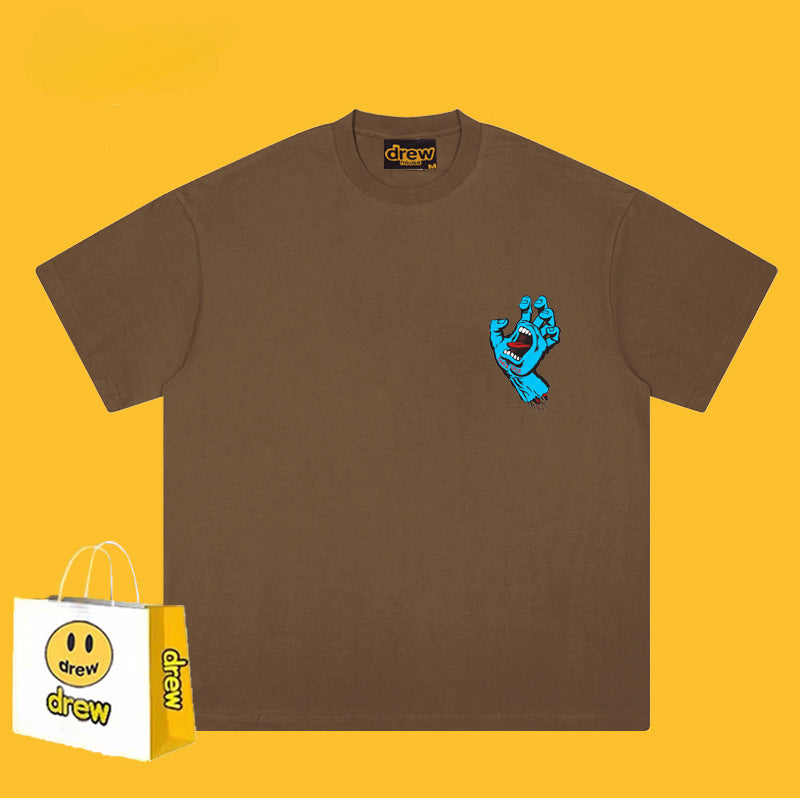 Drew T-shirts Cotton Summer Loose Men's Short Sleeve