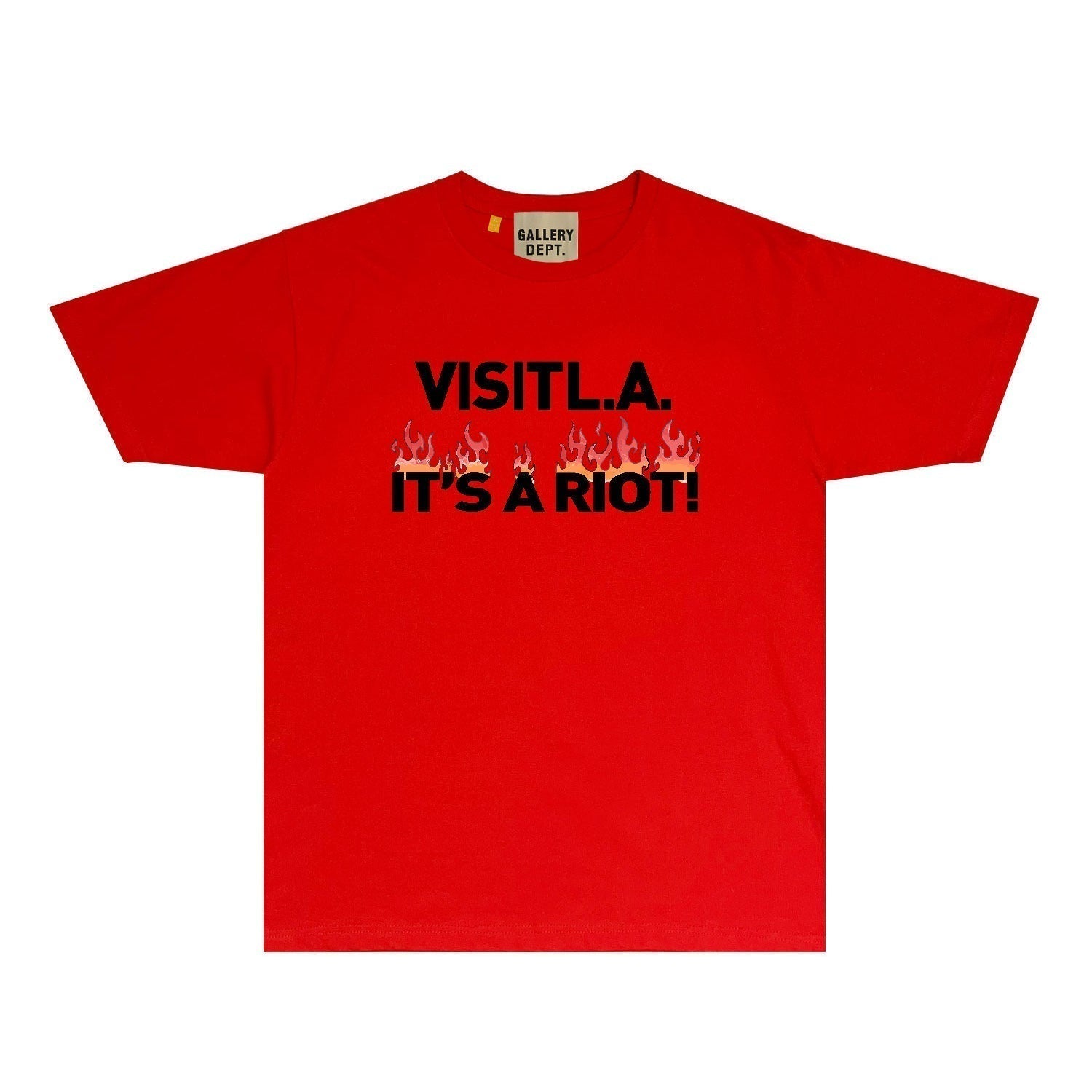 Gallery Dept T Shirt Retro Printed Loose Short-Sleeved Shirt