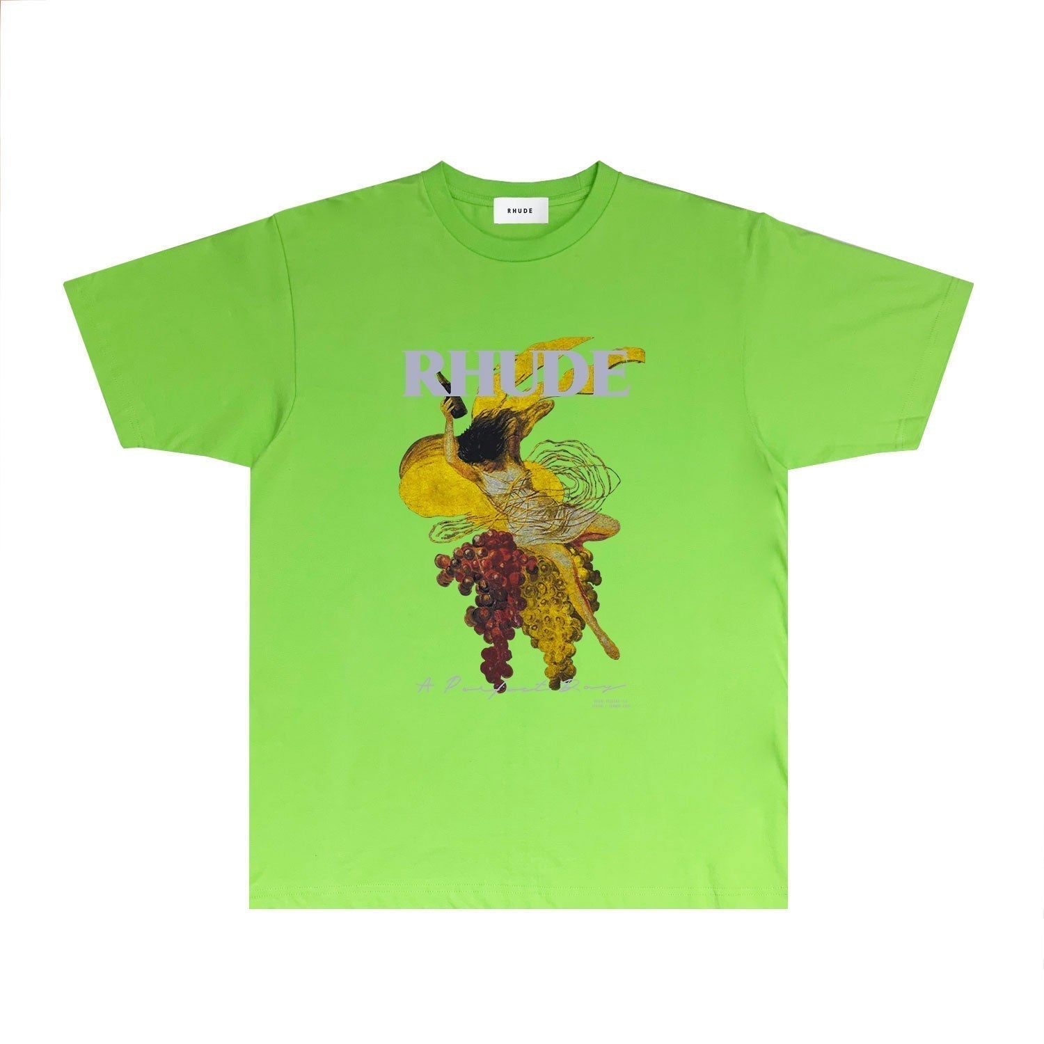 Rhude T-shirts Printed Trendy Pure Cotton