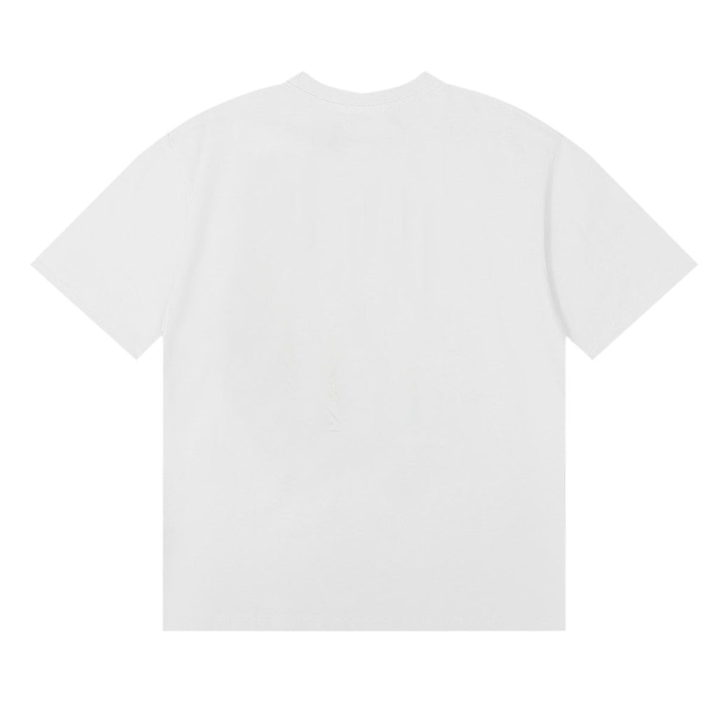 Rhude T-shirts Morocco Seaview Sailing Print Cotton Casual Short Sleeves Men and Women