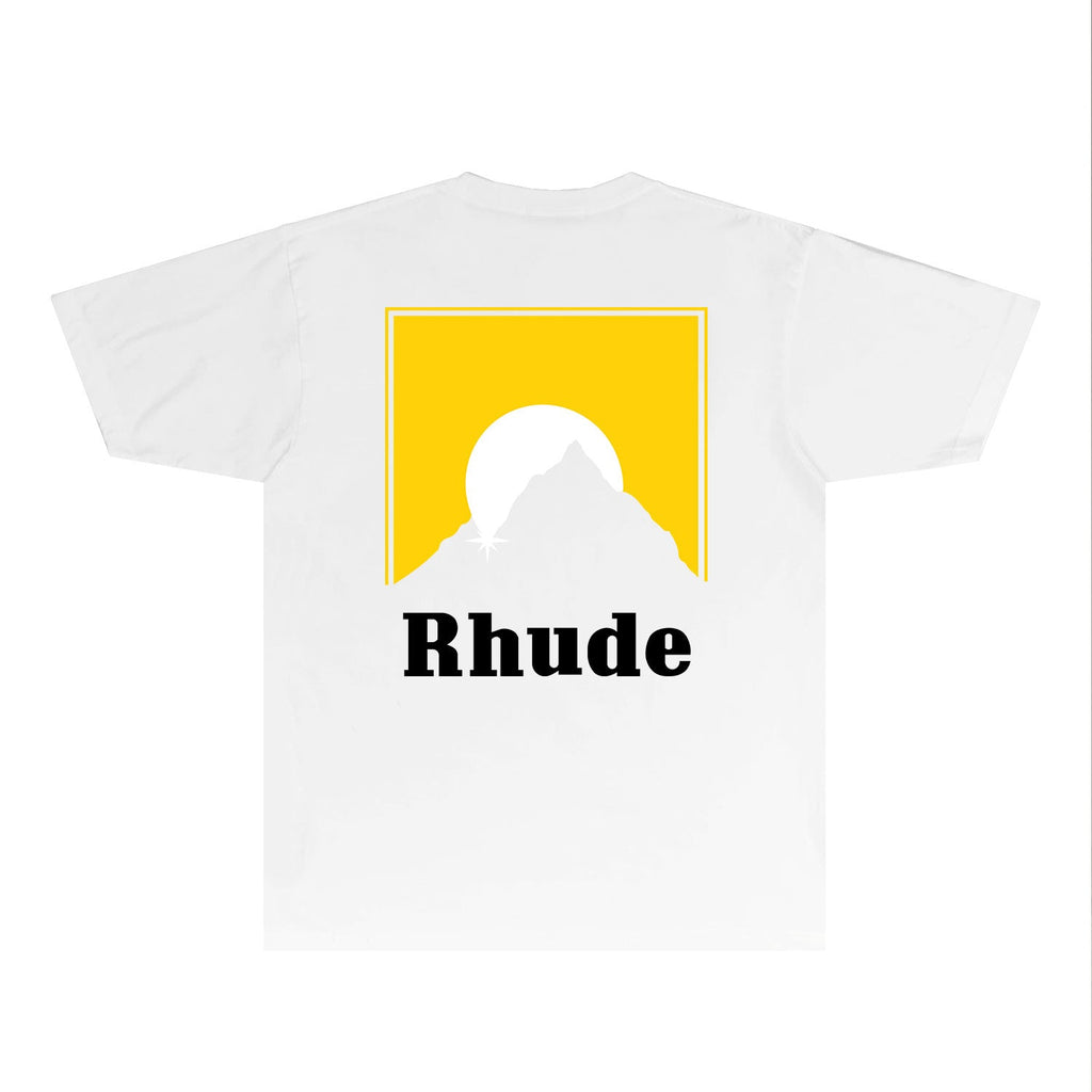 Rhude T-shirts Printed Trendy Pure Cotton