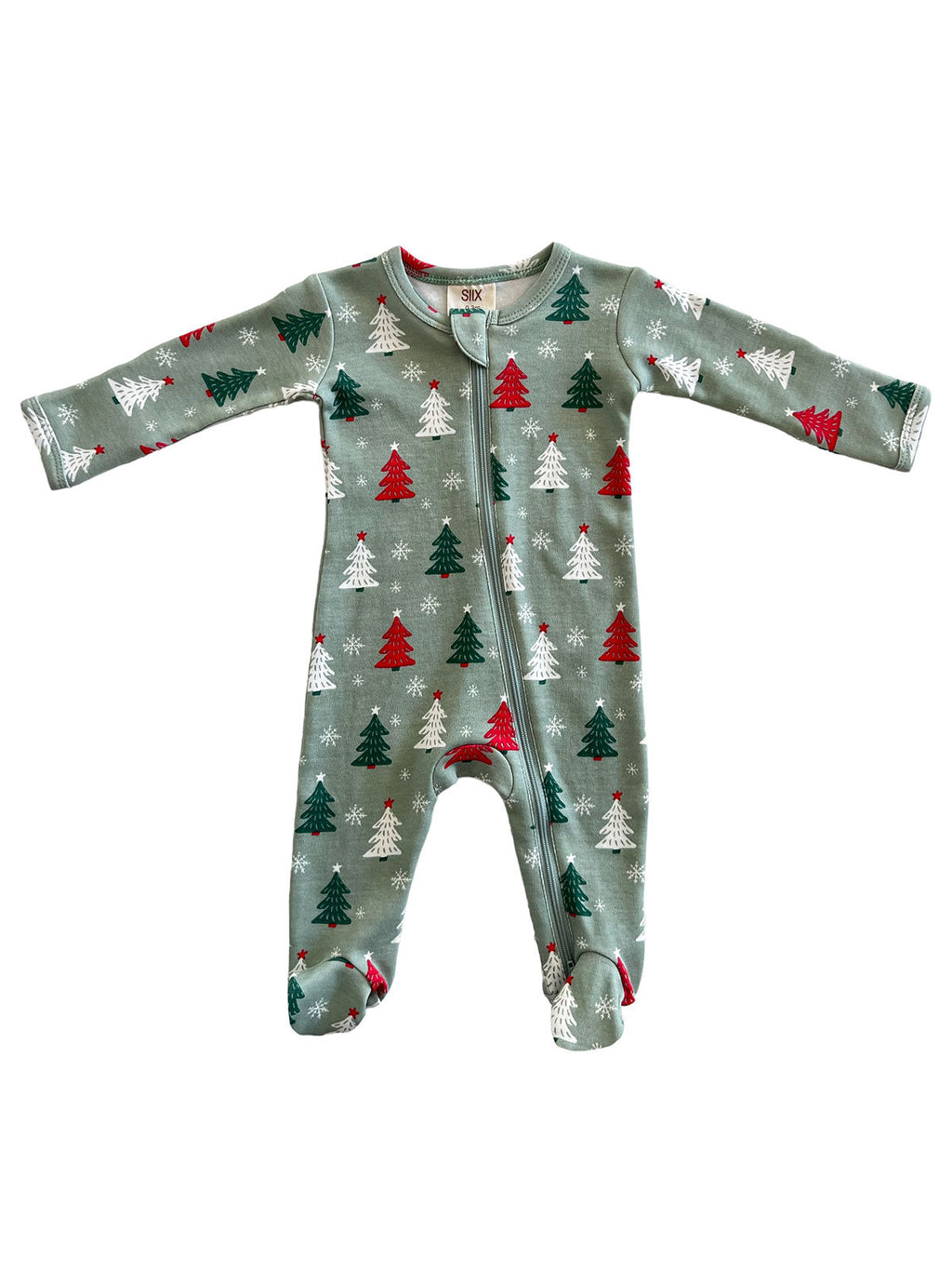 Christmas Trees / Organic Zip Footie