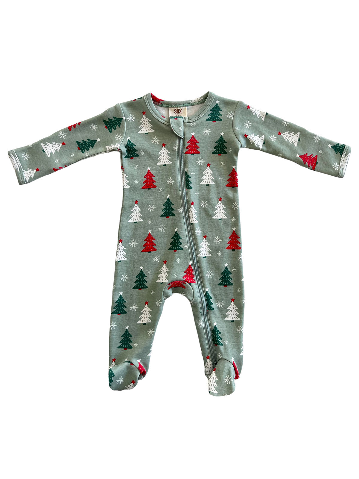 Christmas Trees / Organic Zip Footie