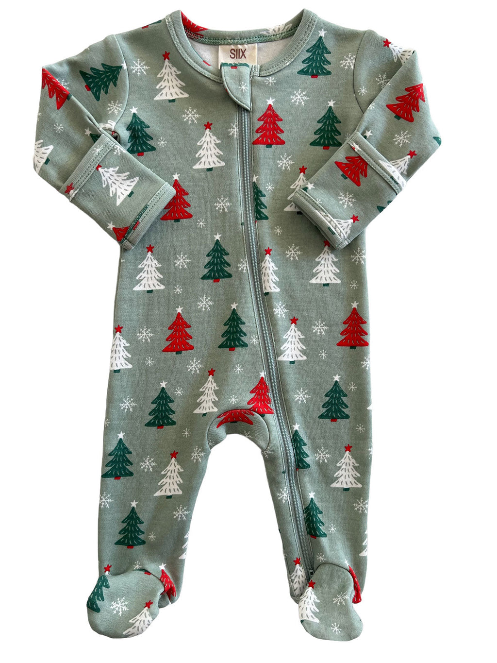 Christmas Trees / Organic Zip Footie