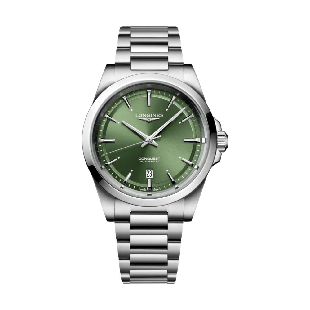 Longines Conquest 41mm Watch - Sunray Green on Bracelet